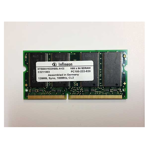 Μνήμη Laptop Infineon SODIMM ( PC100 ) ( 100MHz ) ( 128MB )
