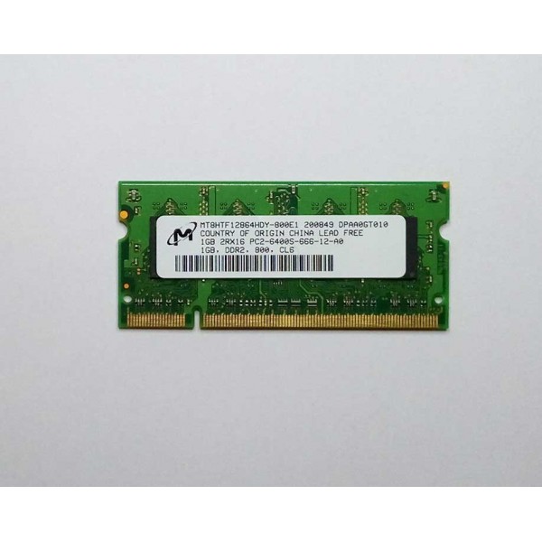 Μνήμη Laptop Micron SODIMM ( DDR2 ) ( 800 GHz ) ( 1GB )