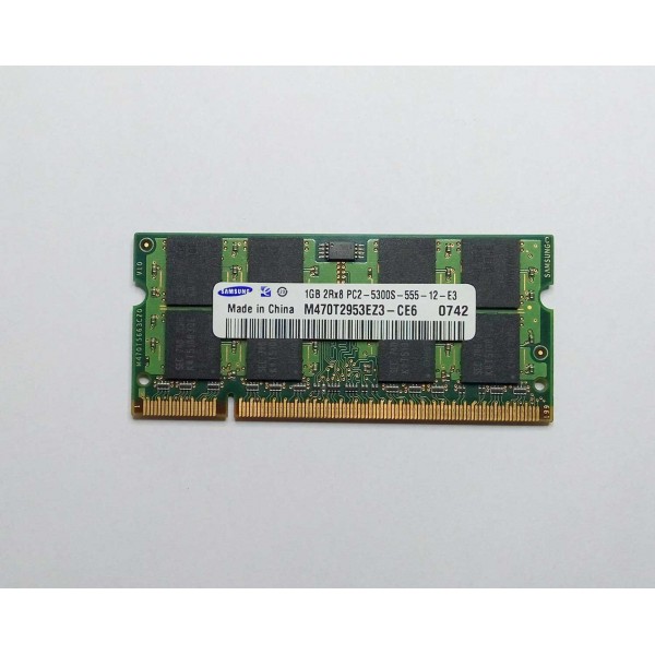 Μνήμη Laptop Samsung SODIMM ( DDR2 ) ( 667 MHz ) ( 1GB ) ( M470T2953EZ3-CE6 )