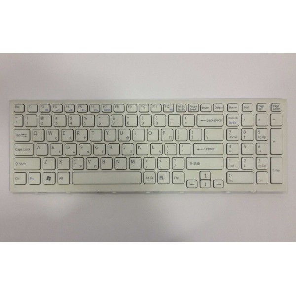 Sony Vaio VPCEE3E1E Πληκτρολόγιο - Keyboard  ( Ελληνικό ) ( Άσπρο )
