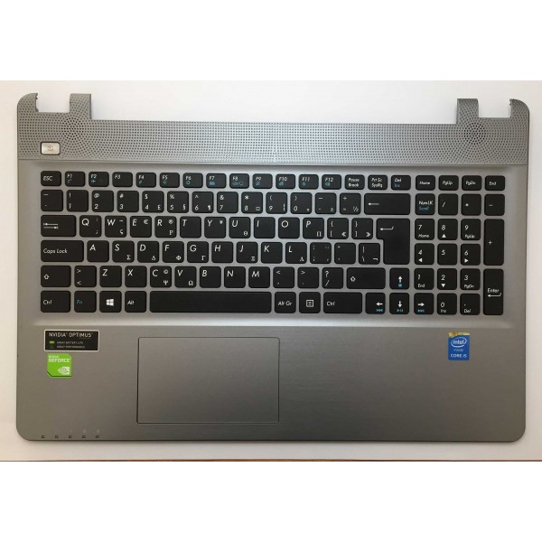 TurboX D15D Πληκτρολόγιο - Keyboard Palmrest ( V150062BK1 ) ( Ελληνικό )