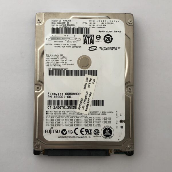 Σκληρός Δίσκος Fujitsu 2.5" MHZ2160BH G2 ( 160GB ) ( SATA )
