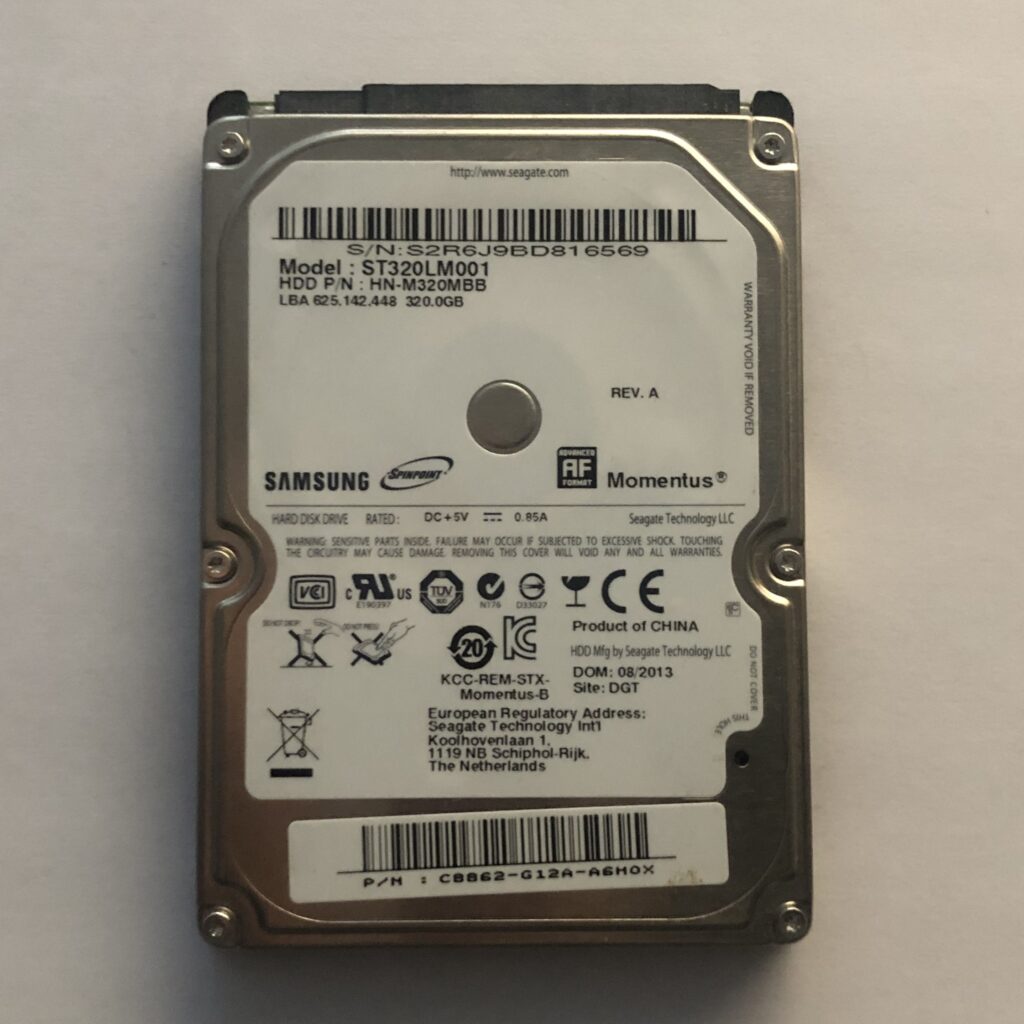 Σκληρός Δίσκος Samsung 2.5" ST320LM001 ( 320GB ) ( SATA )