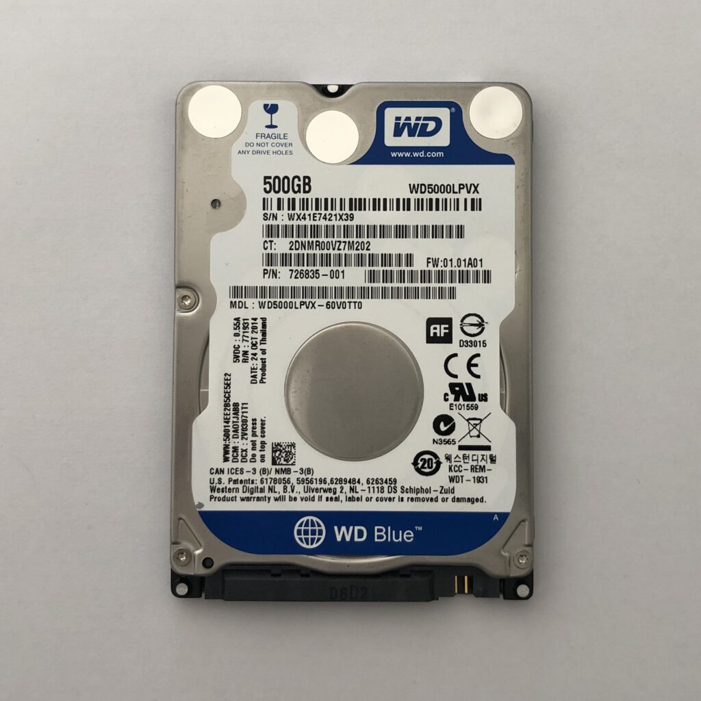 Σκληρός Δίσκος Western Digital Blue 2.5" WD5000LPVX ( 500GB ) ( SATA )