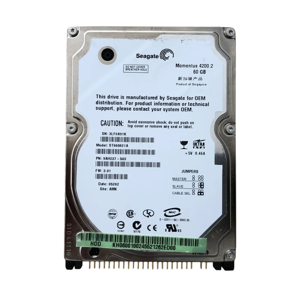 Σκληρός Δίσκος Seagate Momentus 2.5" ST960821A ( 60GB )( IDE )