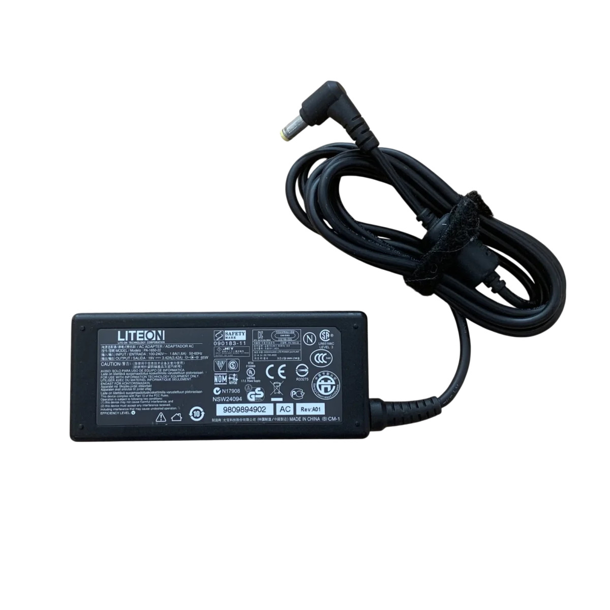 LiteOn 19V - 3.42A ( Pa-1650-22 ) Γνήσιο Τροφοδοτικό - Φορτιστής