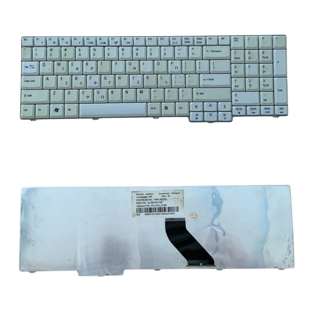 Acer Aspire 7720 Πληκτρολόγιο - Keyboard ( Ελληνικό )